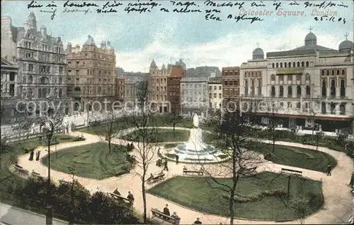 London Leicester Square Fountain Kat. City of London