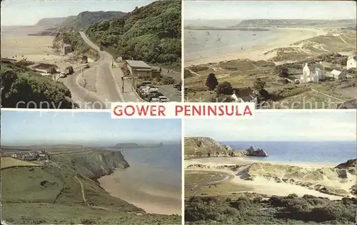 Gower Conwy Panoramic view Bays of the Peninsula Kat. Conwy