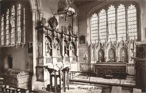 London Chapel of St Peter Church Tower of London Kat. City of London