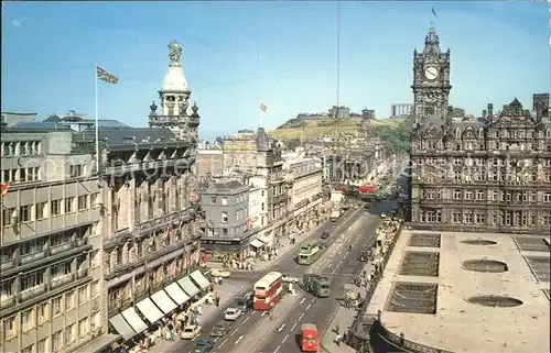 Edinburgh Princes Street and Calton Hill from the Scott Monument Kat. Edinburgh