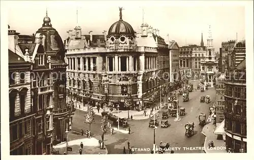 London Strand and Gaiety Theatre Kat. City of London