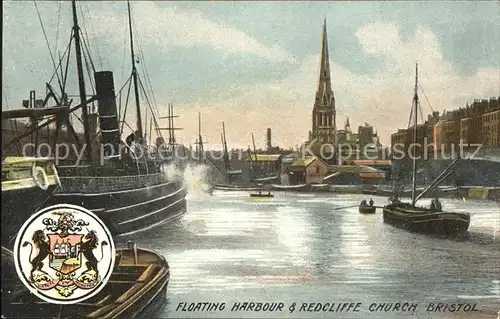 Bristol UK Floating Harbour and Redcliffe Boat Arms Wappen / Bristol, City of /Bristol, City of