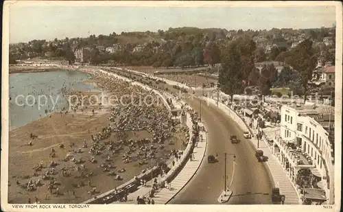 Torquay Torbay View from Rock Walk Beach Kat. Torbay