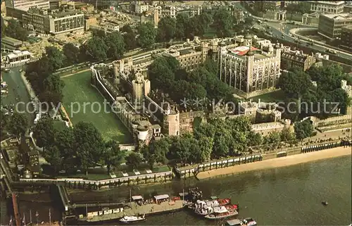 London Tower of London Thames aerial view Kat. City of London