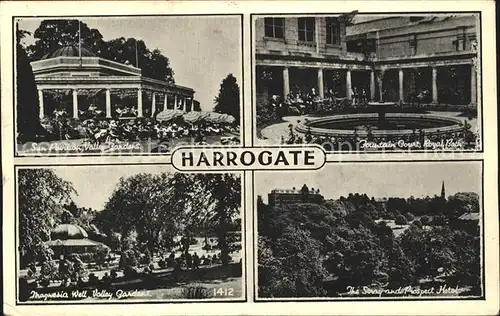 Harrogate UK Sun Pavilion Valley Gardens Fountain Court Royal Bath Hotel / Harrogate /North Yorkshire CC