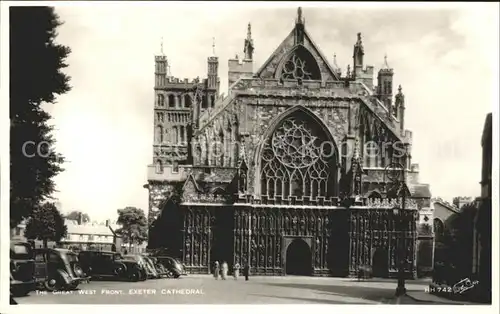 Exeter West Front of Cathedral Kat. Exeter