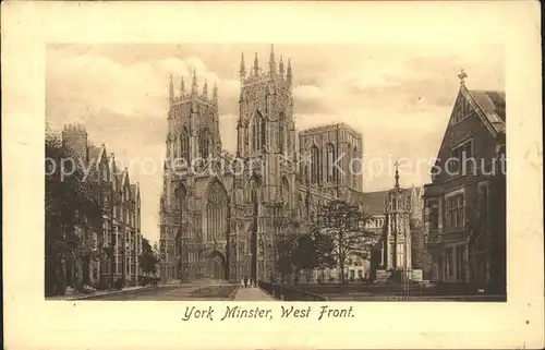 York UK West Front of Minster Frith s Series Kat. York