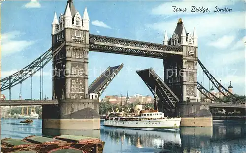 London Tower Bridge Thames Steamer Kat. City of London
