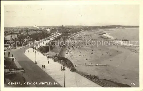 Whitley Bay General view Promenade Beach Kat. North Tyneside