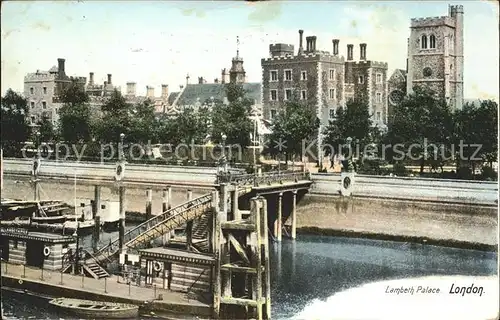 London Lambeth Palace Landing Stage Kat. City of London