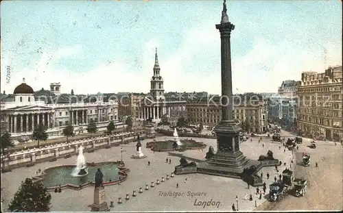 London Trafalgar Square Fountain Nelsons Column Kat. City of London