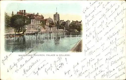 Maidstone Church Palace and College Kat. Maidstone