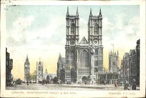 London Westminster Abbey and Big Ben Kat. City of London