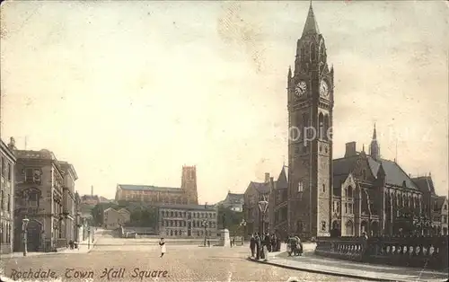 Rochdale Rochdale Town Hall Square Kat. Rochdale