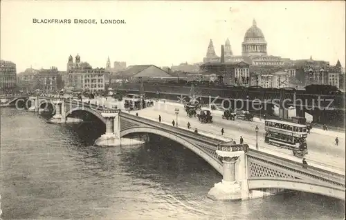 London Blackfriars Bridge Thames Series No. 2 Kat. City of London