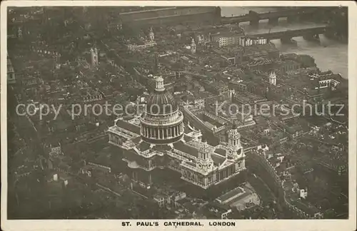 London St Paul s Cathedral aerial view Kat. City of London