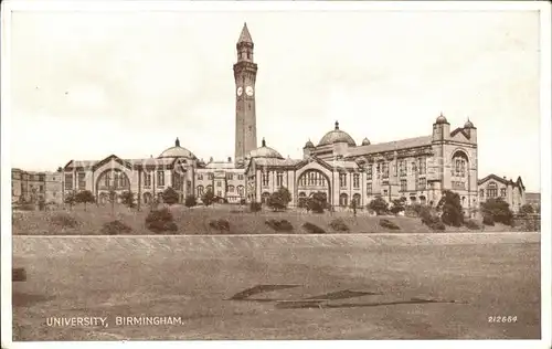 Birmingham University Valentine s Post Card Kat. Birmingham