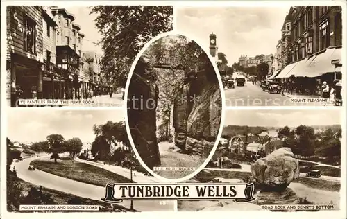 Tunbridge Wells Ye Pantiles Mount Pleasant Ephraim London Road Toad Rock High Rocks  Kat. Tunbridge Wells