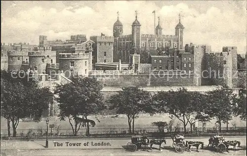 London Tower of London Pferdekutsche Kat. City of London