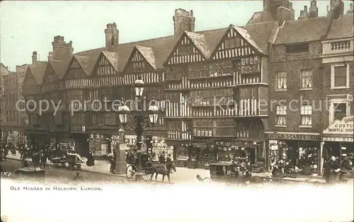 London Old Houses Holborn Kat. City of London