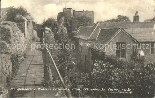 Carisbrooke Isle of Wight Castle Ramparts Princess Elizabeth s Room Kat. Isle of Wight