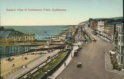 Eastbourne Sussex General view Promenade Beach Pier Kat. Eastbourne