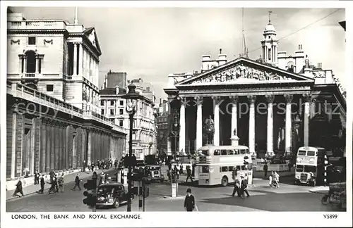 London Bank and Royal Exchange Doppeldeckerbus Kat. City of London