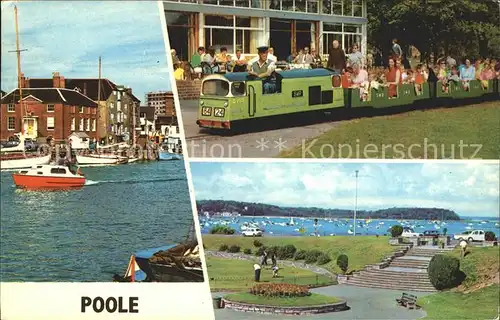 Poole Quay Sailing Boat Miniature Railway Harbour from Sandbanks Kat. Poole