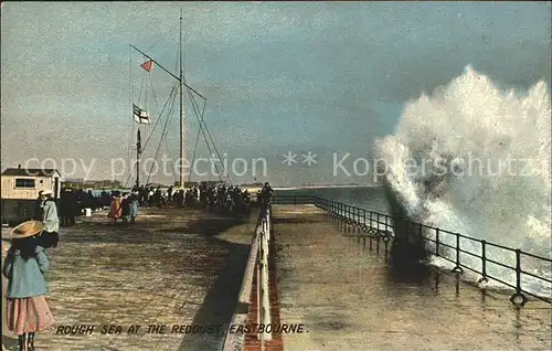 Eastbourne Sussex Rough Sea at the Redoubt Kat. Eastbourne