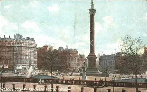 London Nelsons Column Trafalgar Square Kat. City of London