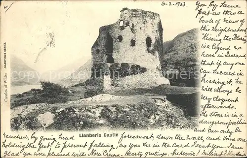 Llanberis Castle Ruins Kat. Gwynedd