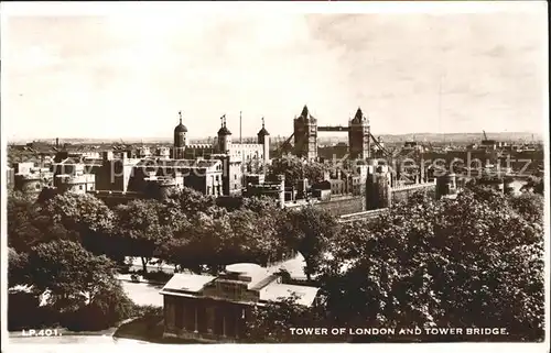 London Tower of London and Tower Bridge Kat. City of London