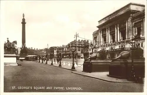 Liverpool St George s Square and Empire Column Monument Kat. Liverpool