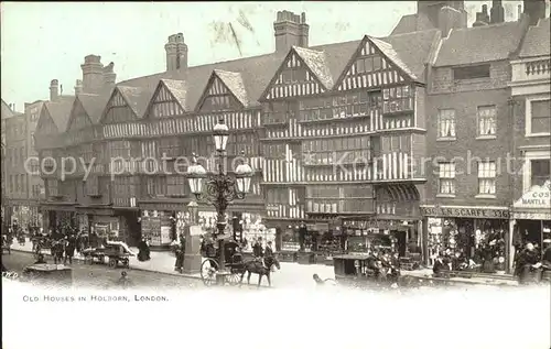 London Old Houses in Holborn Kat. City of London