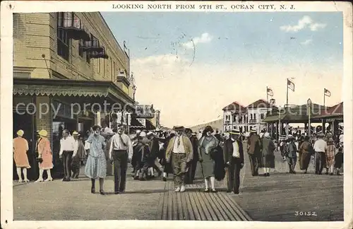 Ocean City New Jersey Looking North from 9th Street Kat. Ocean City