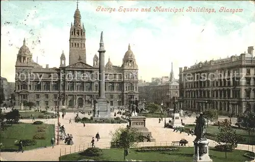 Glasgow George Square and Municipal Buildings Monument Kat. Glasgow City