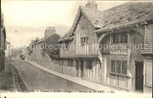 Worthing West Sussex Thomas a Becket's Cottage / Worthing /West Sussex
