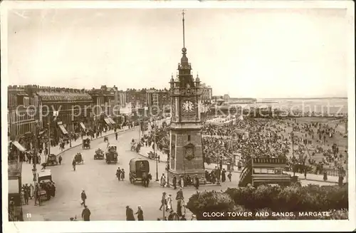 Margate UK Clock Tower and Sands / Thanet /Kent CC