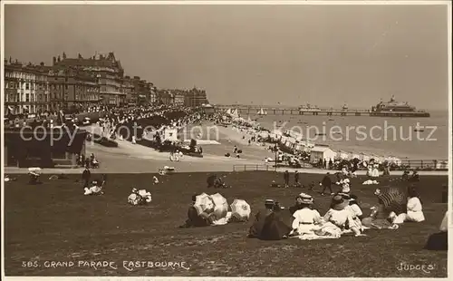 Eastbourne Sussex Grand Parade Beach Pier Kat. Eastbourne