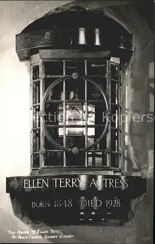 London St Paul s Church Covent Garden Ashes of Ellen Terry Kat. City of London