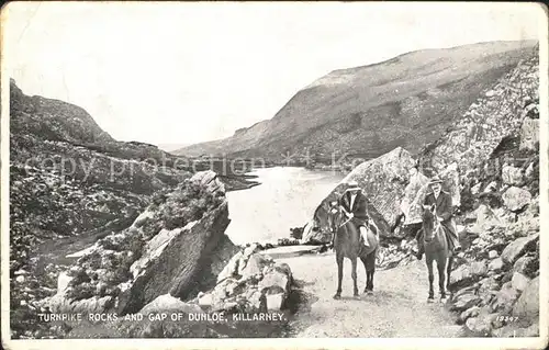 Killarney Kerry Turnpike Rocks and Gap of Dunloe Horses Valentine s Post Card Kat. Killarney