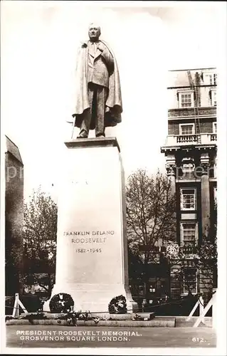 London President Roosevelt Memorial Grosvenor Square Kat. City of London