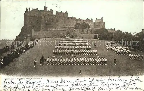 Edinburgh Castle and Esplanade Kat. Edinburgh