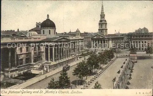 London National Gallery and St Martin s Church Kat. City of London