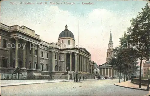 London National Gallery and St Martin s Church Kat. City of London