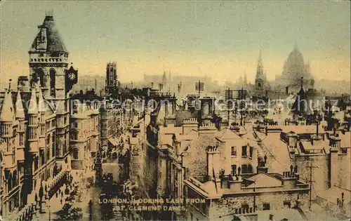 London Looking east from St Clement Danes Tuck s Post Card Tintopho 5910 Kat. City of London