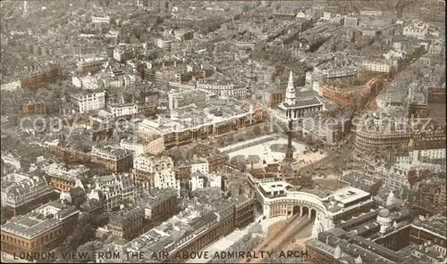 London View from the air above Admiralty Arch Kat. City of London