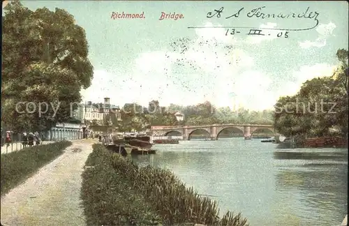 Richmond upon Thames Bridge Kat. Richmond upon Thames