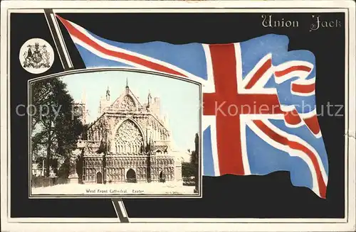 Exeter Cathedral Flag Union Jack Kat. Exeter