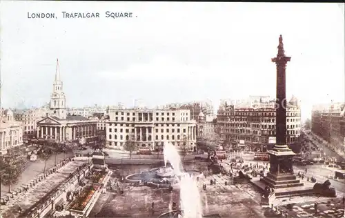 London Trafalgar Square Fountain Nelsons Column Kat. City of London